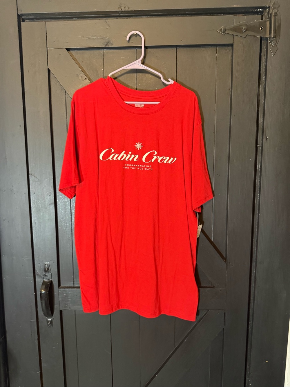 Wondershop Red 'Cabin Crew' Unisex Graphic Tee